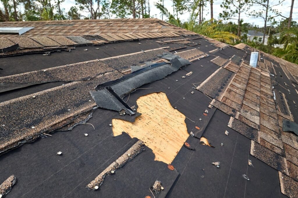 damaged roof